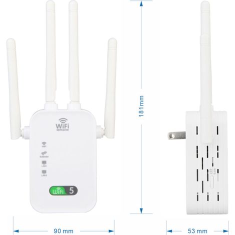 Amplificatore, ripetitore e potenziatore di segnale wireless a 1200 MHz per Wi-Fi dual-band. (1/3)