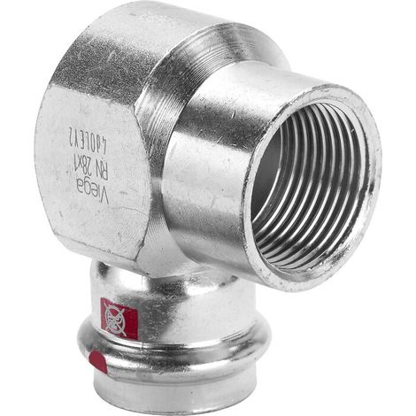 Viega angle Prestabo 601294 28 mm x Rp 3/4, 90 degrés, acier non allié, SC-Contur