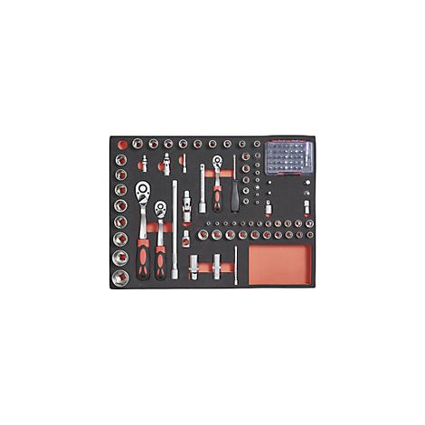 Werkzeug-Shadowboard Steckschlüssel für BxT 490 x 340 mm