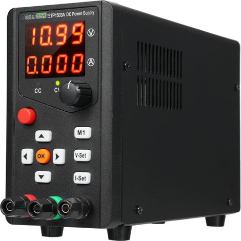 Beyamis Alimentation régulée CC ETP1503A 45 W 15 V 3 A monocanal avec réglage, maintenance, stockage et télécommande pour laboratoire (1/5)