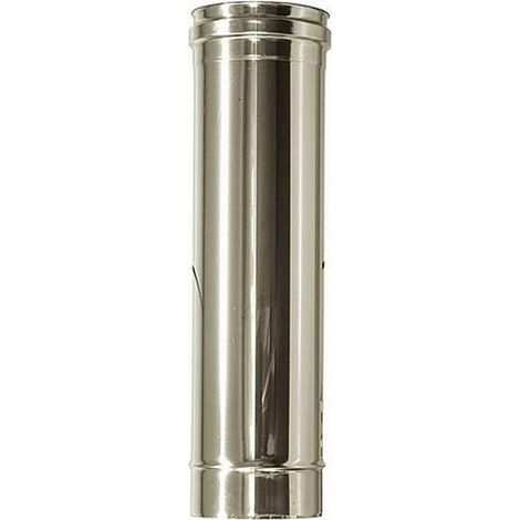 Tubo de chimenea DN 300 L 0,5 m, longitud 500 mm, tubo de acero inoxidable 316