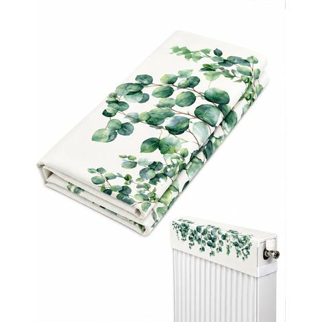 1 pièce Housse de protection pour radiateur 40x14x10 cm, polyester extensible. Protège murs et sols des traces de chaleur, filtre la poussière et habille élégamment votre chauffage intérieur (1/5)