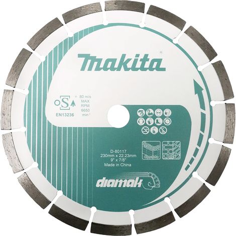 Disco de diamante segmentado Makita D-80117 230 mm Multimaterial