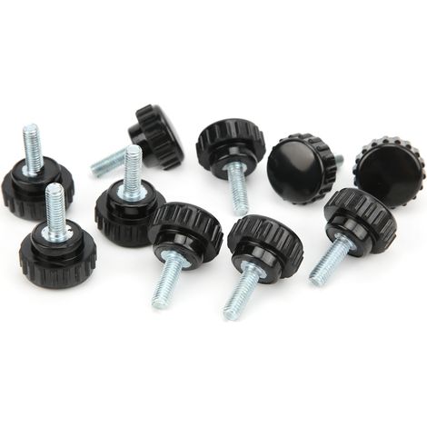 10 Stück Spannknopf, Jig-Schraube, Drehbank-Handgriff, Drehmutter, gerades Gewinde, Sicherungsgriff M5x20x15 (1/5)