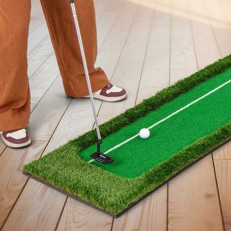 Tapis de golf intérieur extérieur, tapis d'entraînement de golf en gazon artificiel vert (1/5)