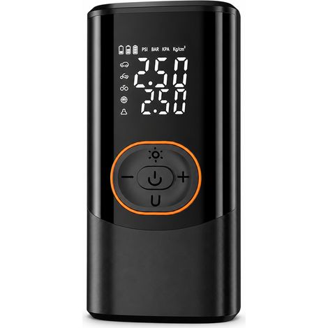 Gonfleur sans Fil Électrique pour Pneus Voiture Vélo USB (1/5)