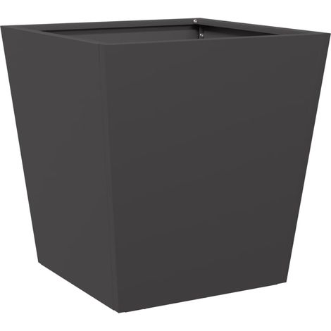 Maison Exclusive - Fioriera da Giardino Nera 40x40x40 cm Acciaio