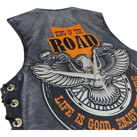 Cadeau moto Harley Davidson horloge murale pendule horloge murale Art mural hommes et femmes cadeau en bois suspendu (1/3)