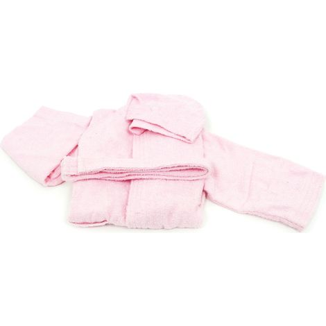Accappatoio Per Bambini In Spugna Modello Children Colore Rosa, misura6 AnnicoloreRosa