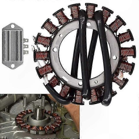 Kit stator 15/20 A compatible avec les moteurs Kohler K482, K532, K582, K161, K181 et K241 - Pièce de rechange (1/5)