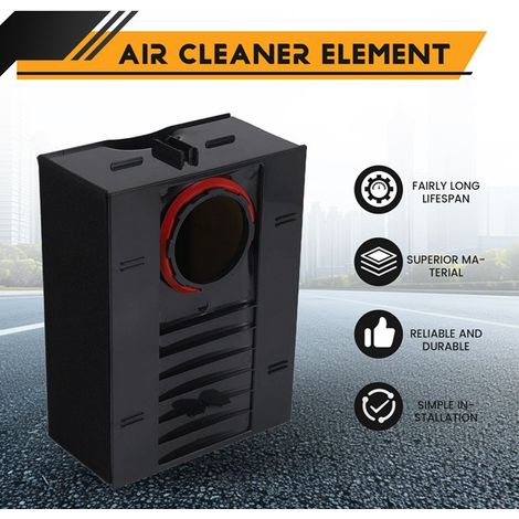 A black plastic air filter element (95B1) for Porsche Macan 2.0T. (1/5)