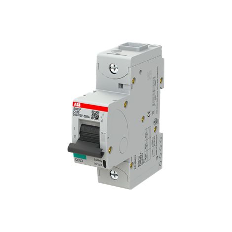 S800P Disjoncteur modulaire 1P 100A courbe C 50kA 2CCG001227R0001 ABB G151696 (1/3)