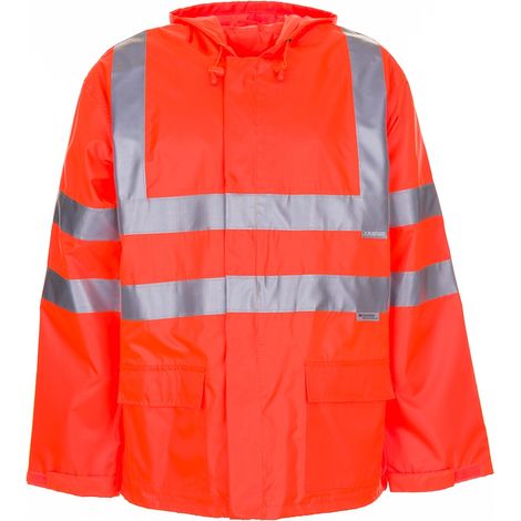Planam Warn Regenjacke wasserdicht Gr. XL orange (1/5)