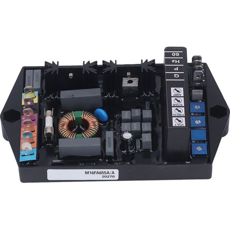 Régulateur de tension automatique AVR module stabilisateur tension groupe électrogène M16FA655A monophasé triphasé 170-270V (1/5)