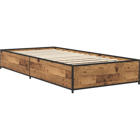 Maison Exclusive - Cadre de lit Bois ancien 80 x 200 cm Bois d'ingénierie (1/5)
