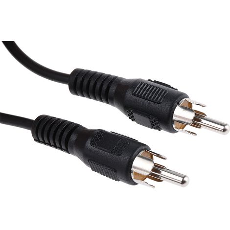 Câble RCA, RS PRO, RCA mâle RCA mâle, 10m Noir ( Prix pour 1 )