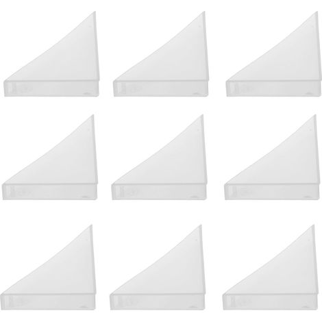 Coins souples pour meubles - 50x50x12 mm - plastique - blanc (1/5)