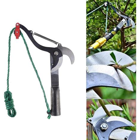 Cisailles de jardinage pour branches hautes, cisailles à arbres télescopiques (sans perche), cisailles de jardinage filaires pour les hauteurs (1/5)