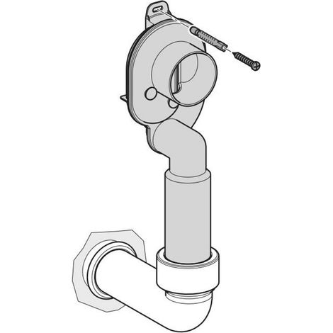 Laufen Accessoires - Siphon pour urinoir, DN40, horizontal H8958260000001