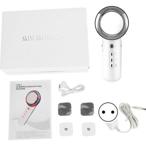 Appareil de massage amincissant 3-en-1 cavitation ultrasonique EMS visage corps, machine esthétique perte de poids UE (1/5)