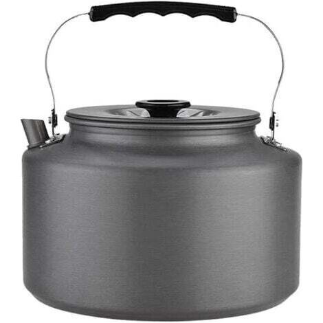 2L Camping Whistling Kettle, Aluminum Kettle, Induction Teapot, Tea Kettle, Outdoor Tea Kettle with Heat-Resistant Handle, BBQ Cooking Utensils (1/4)