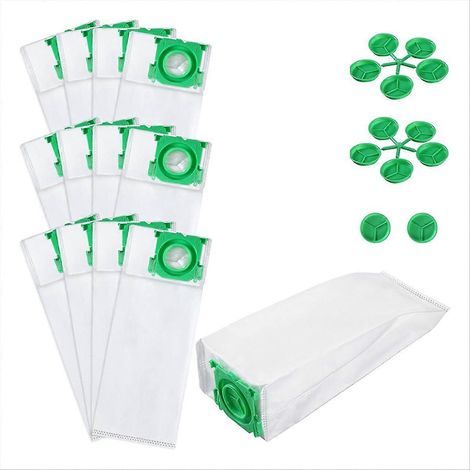 Lot de 12 sacs d'aspirateur compatibles avec les modèles KX/C/370 X Series Extra Pet XP2 XP3 et le filtre 5093ER.