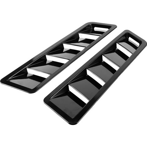 2 pièces de garniture universelle pour panneau d'entrée d'air de capot, grille d'aération de refroidissement, décoration extérieure de voiture (1/5)