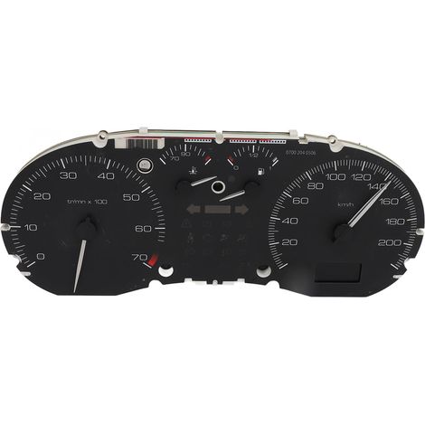 Quadro strumenti per auto di alta precisione, nero, con indicatore manuale della temperatura dell'acqua e contagiri del livello carburante, ricambio per Peugeot 307. (1/5)