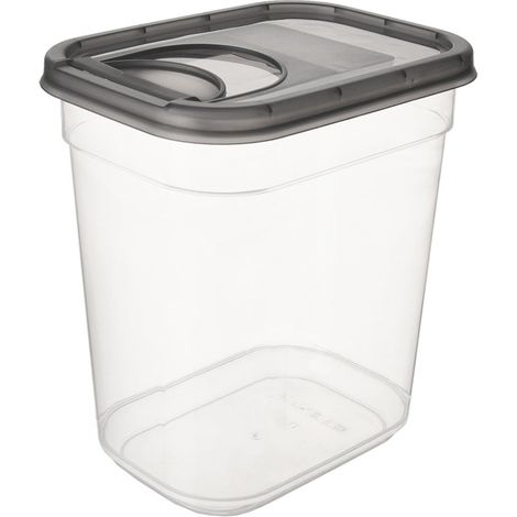 Contenitore per prodotti sfusi con dispenser, grigio, 1,9 l (1/5)