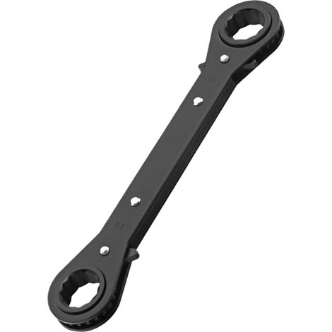 Jeu de clés à cliquet à deux directions de 6 à 21 mm, double tête, résistante à la rouille, galvanisée, outil rapide pour réparation d'espace étroit (1/5)
