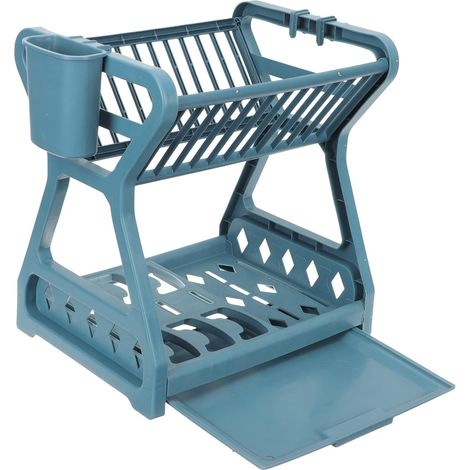 Égouttoir à Vaisselle pour Plan de Travail Organisateur de Cuisine Porte-ustensiles avec Bassine Séchage Design Pratique (1/5)