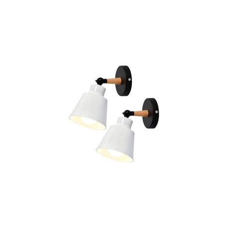 Paquete de 2 apliques de pared industriales vintage, lámparas de techo E27 de metal ajustables, lámpara de pared retro para interiores, ideal para dormitorio, cocina o restaurante.