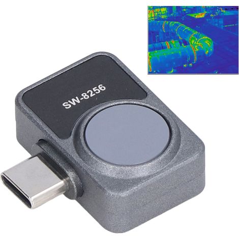 Caméra thermique portable pour téléphone mobile, idéale pour l'inspection des canalisations, l'analyse d'images thermiques et le diagnostic des pannes. Capteur de température USB type C pour circuits (1/5)