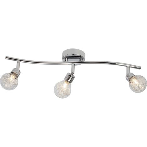 BRILLIANT lampe Ampoule tube spot 3 fl. Chrome 3x QT14, G9, 28W, adapté aux lampes à culot à broche (non incluses) Échelle A ++ à E Têtes pivotantes (1/3)