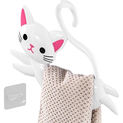 Bathroom Towel Rack No Drilling Required with Hook Storage