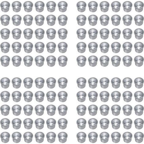 Bougies pour Bougies Coniques, Bougeoirs, Bougies Chauffe-Plat, Bougies de Table à Insérer, Bougeoirs 120Pcs Argent (1/4)