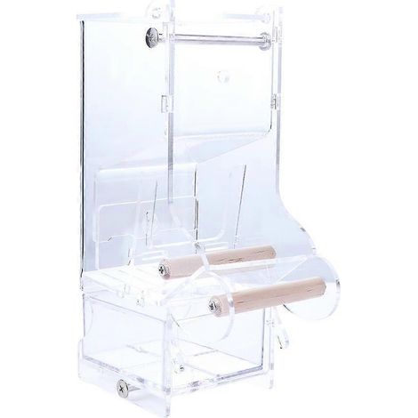 Mangeoire automatique facile à installer pour perruches ondulées, accessoires pour cage, distributeur de nourriture pour perroquets (1/5)