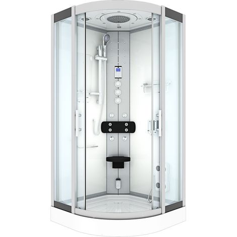Duschkabine Komplettdusche Fertigdusche Dusche D46-00T1-EC 80x80 cm mit 2K Scheiben Versiegelung (1/5)
