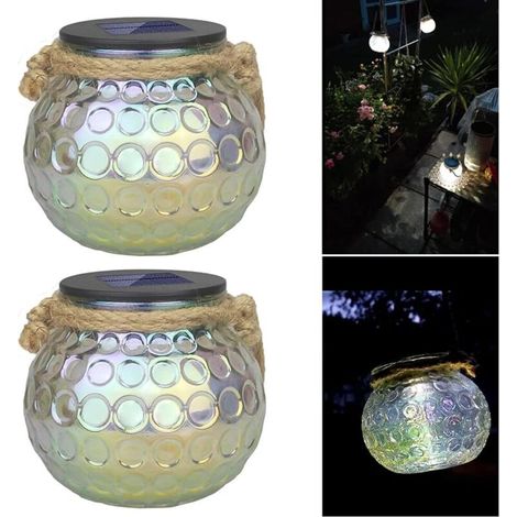 LED-Solar-Glaskugelleuchten, Solar-Glas-Einmachglas, wasserdicht