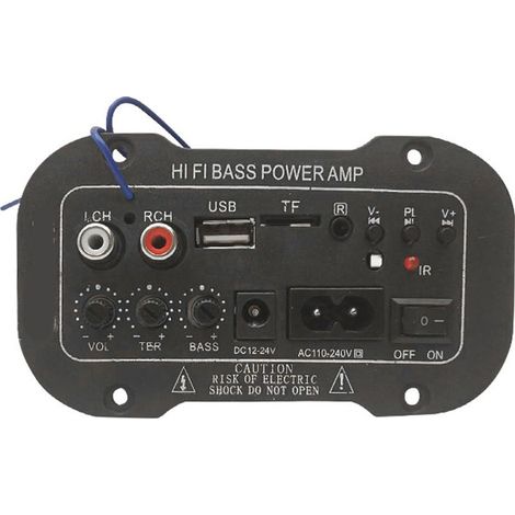 50W Subwoofer Bluetooth amplificatore con telecomando per auto (1/5)
