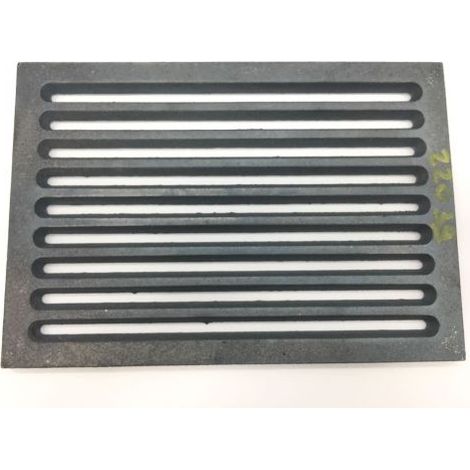 GRIGLIA IN GHISA PER CAMINO STUFA CM 20X30 CENERE (22039)