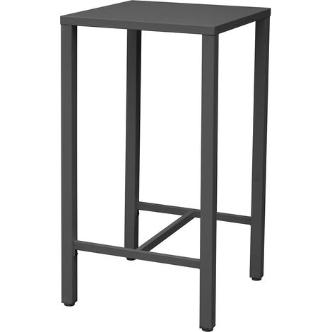 Tavolino Alto da Giardino 60x60x110 cm Iseo in Acciaio Antracite (1/2)