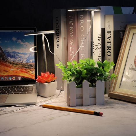 Lampe de croissance LED à spectre complet imitant la lumière du soleil, tige télescopique en forme d'ange pour plantes succulentes, idéale pour l'intérieur et la maison. (1/5)