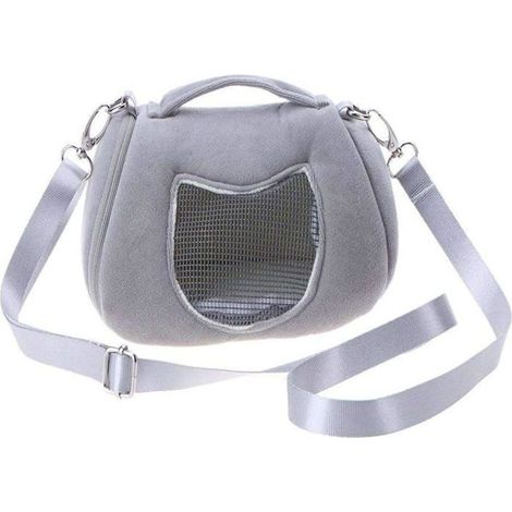 Sac de transport pour animaux de compagnie, sac à bandoulière portable et respirant pour hamster et rat, sac à main de voyage, de r