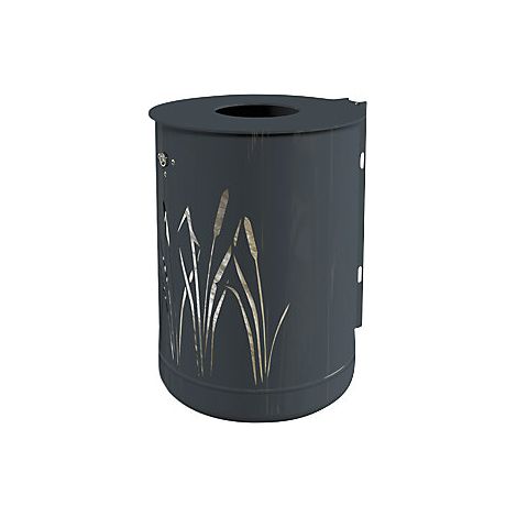 Recipiente de residuos para exteriores 50 l  para montaje en