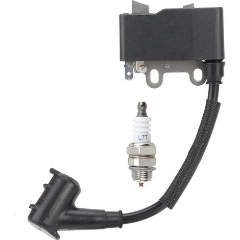Kit bobine d'allumage haute tension et bougie d'allumage compatible avec la référence STIHL A411000130/A411000131 pour ES210/ES255 (1/4)