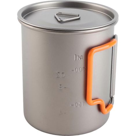 Stapelbare Becher, Campingbecher, Reisebecher, Becher mit faltbarem Griff, tragbare Outdoor-Camping- und Reisebecher