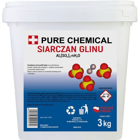 Sulfate d'aluminium - 3 kg - Bleu pour hortensias - pH régulateur - Haute pureté