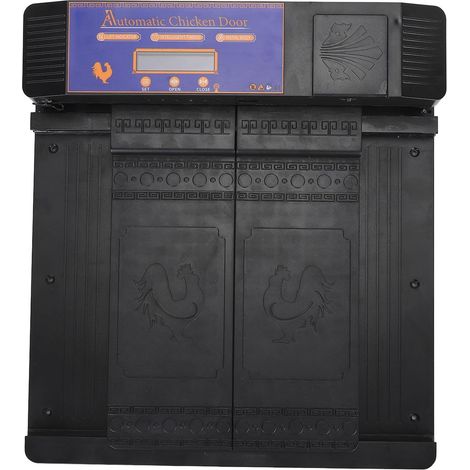Ouvre-Porte Automatique de Poulailler, Minuterie d'alerte Batterie Faible Robuste, Intelligent Poulailler pour Animaux Compagnie - (1/5)