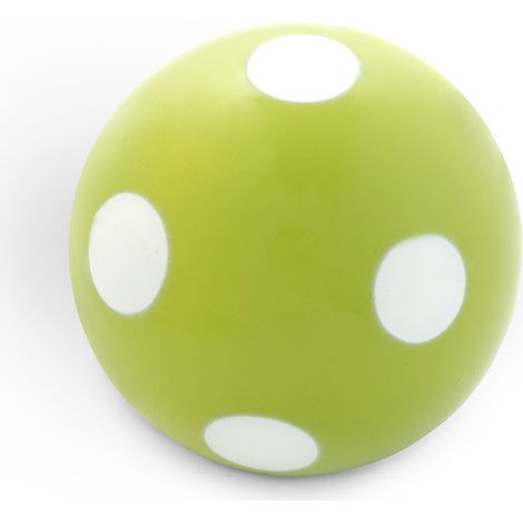 Pomo de porcelana verde, dimensiones: 38x38x36mm Ø: 38mm - (1/3)